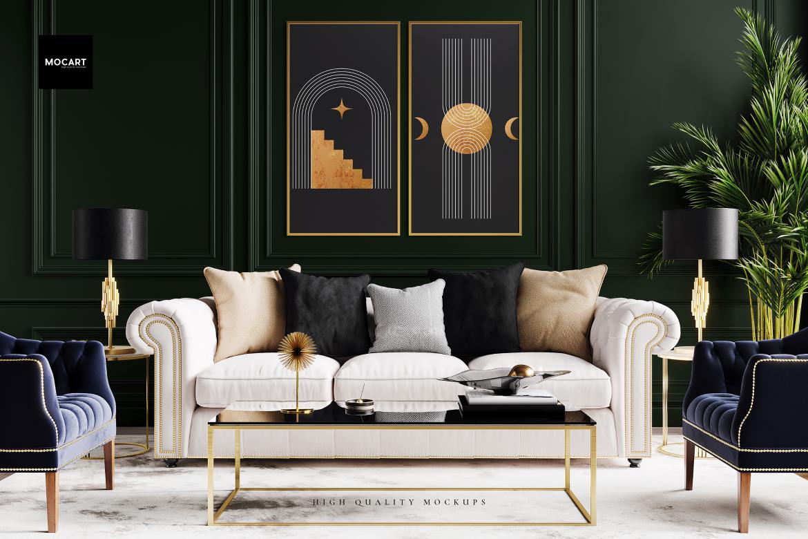 Living Room Wallpaper Mockup v.3