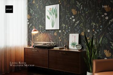 Living Room Wallpaper Mockup v5