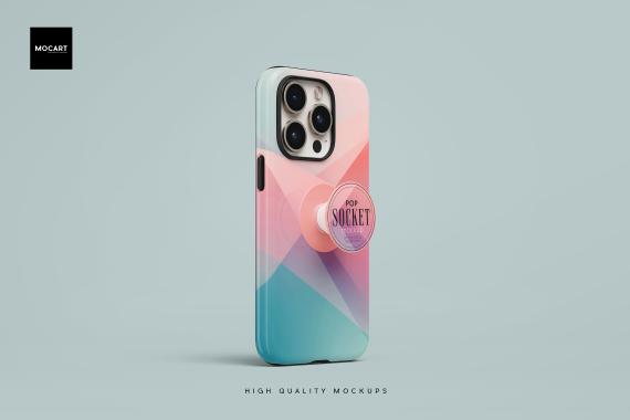 Popsocket + iPhone 15Pro Matte Tough Case