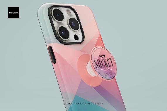 Popsocket + iPhone 15Pro Matte Tough Case