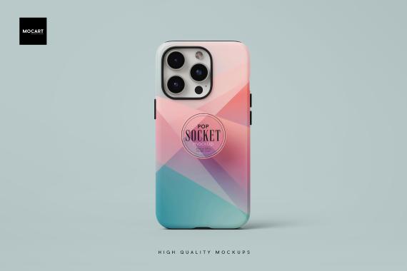 Popsocket + iPhone 15Pro Matte Tough Case