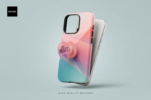 Popsocket + iPhone 15Pro Matte Tough Case