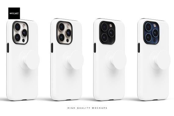 Popsocket + iPhone 15Pro Matte Tough Case
