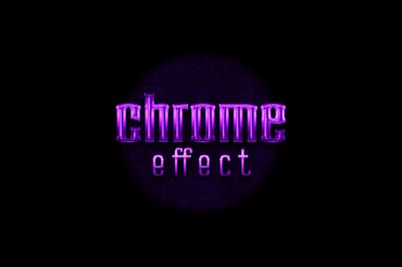 Chrome Text Effect