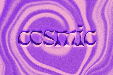 Cosmic Text Effect