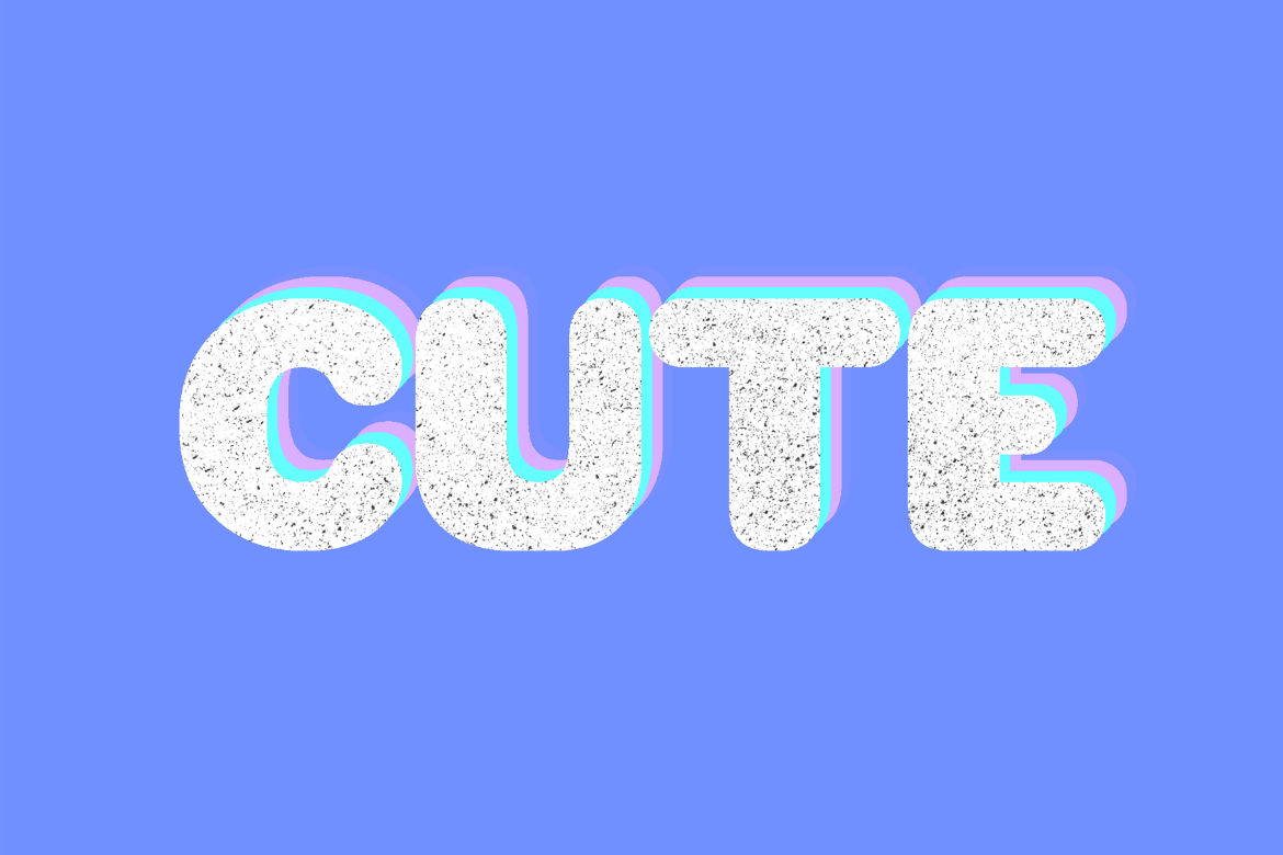 Layered Cute Text Effect