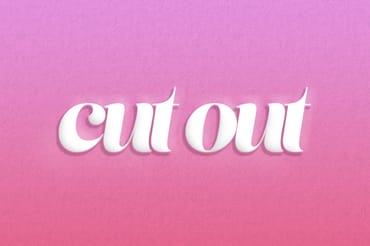 Cut Out Text Effect
