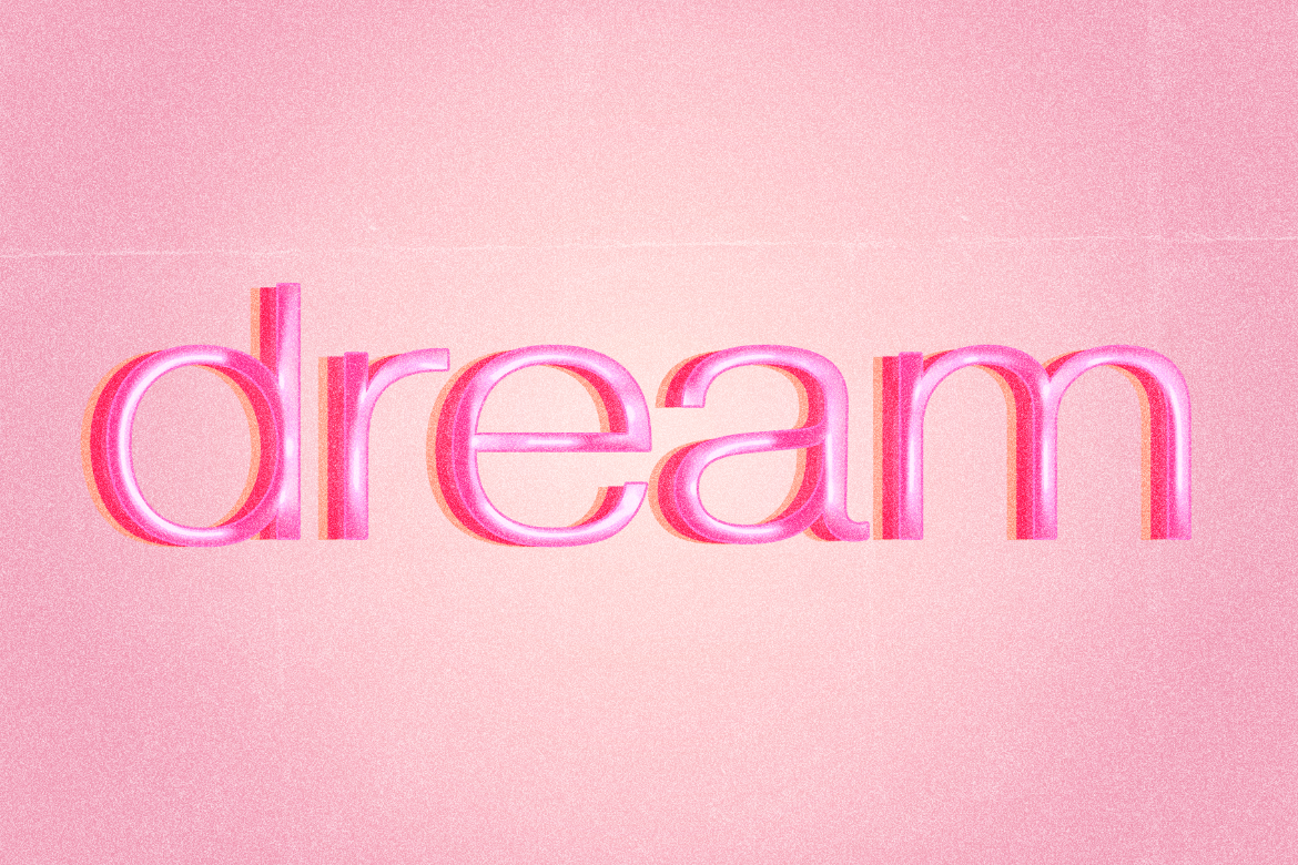 Glossy Plastic Text Effect Mockup