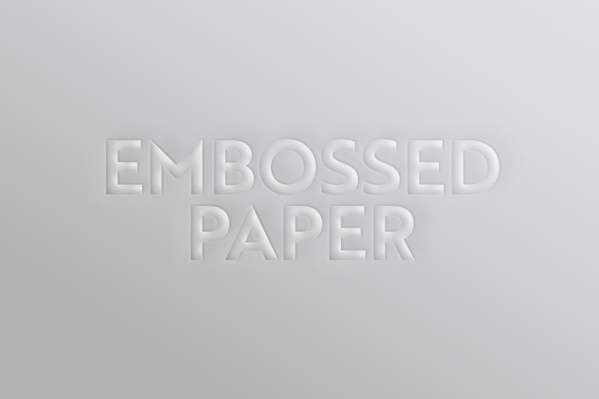 Embossed Paper Text Effect