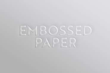 Embossed Paper Text Effect