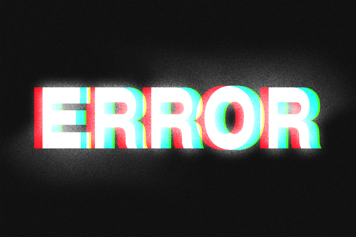 Error Glitch Text Effect