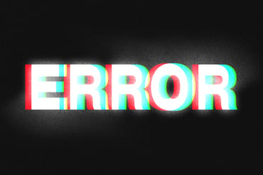 Error Glitch Text Effect