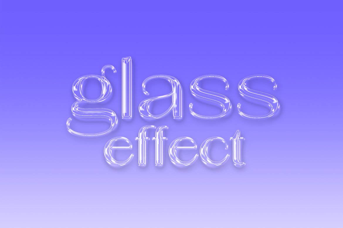Glass Text Effect