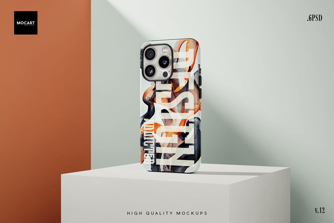 iPhone 15Pro Tough Case Mockup v.12