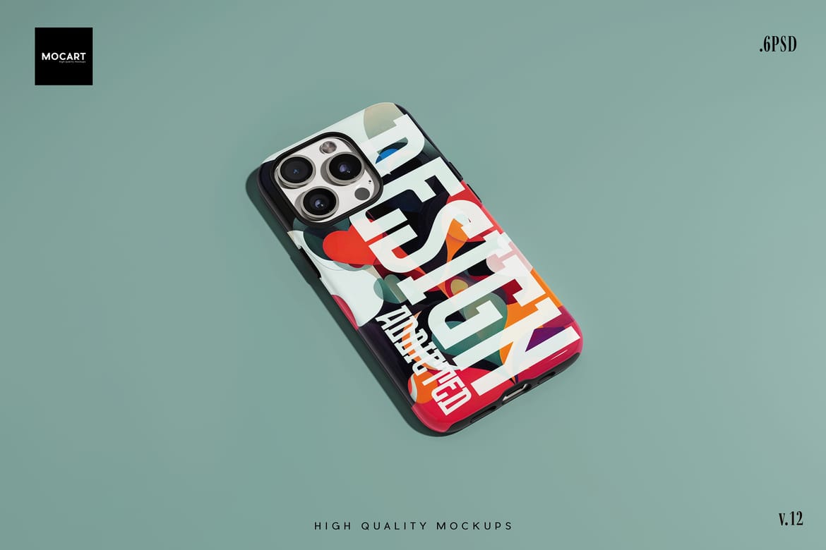iPhone 15Pro Tough Case Mockup v.12