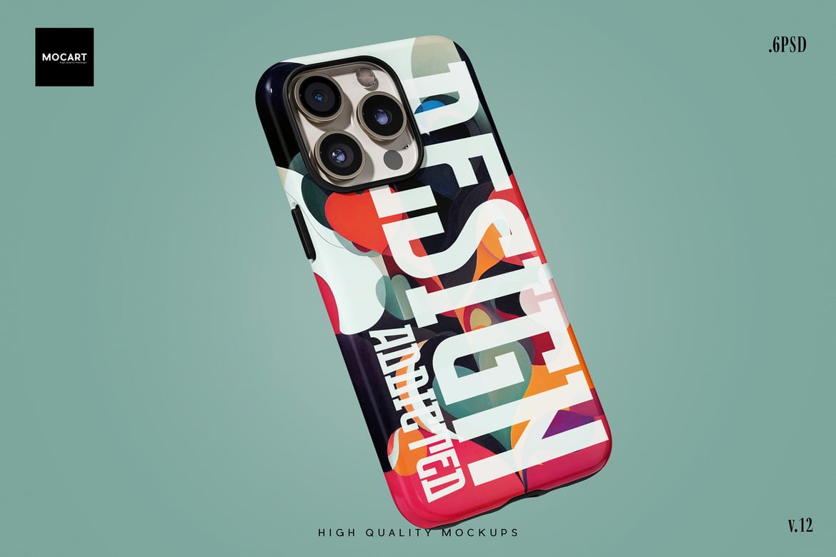 iPhone 15Pro Tough Case Mockup v.12