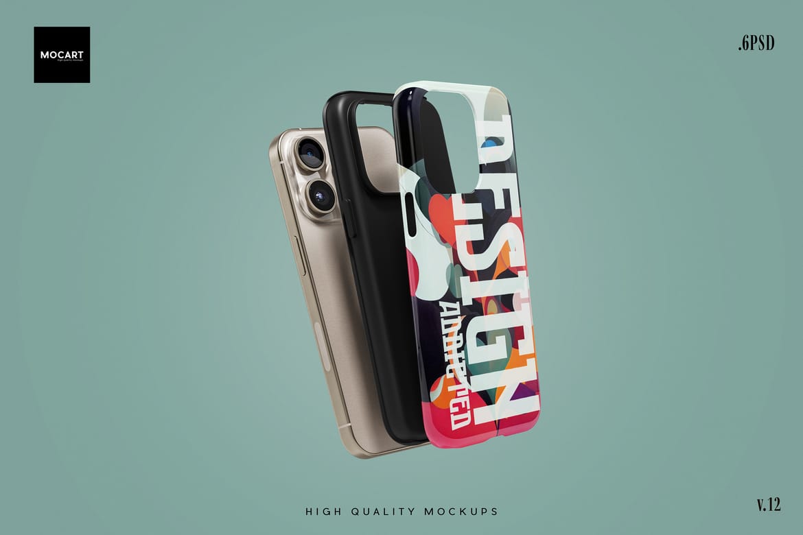 iPhone 15Pro Tough Case Mockup v.12