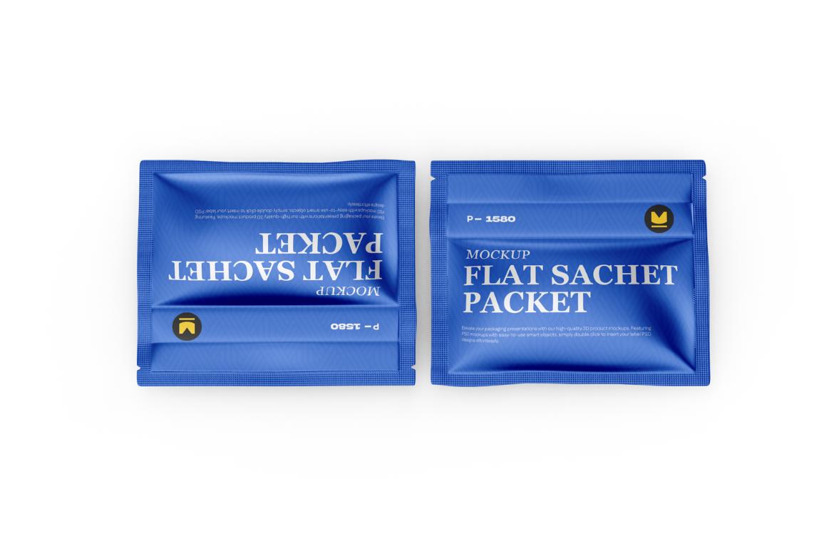 Flat Sachet Mockup