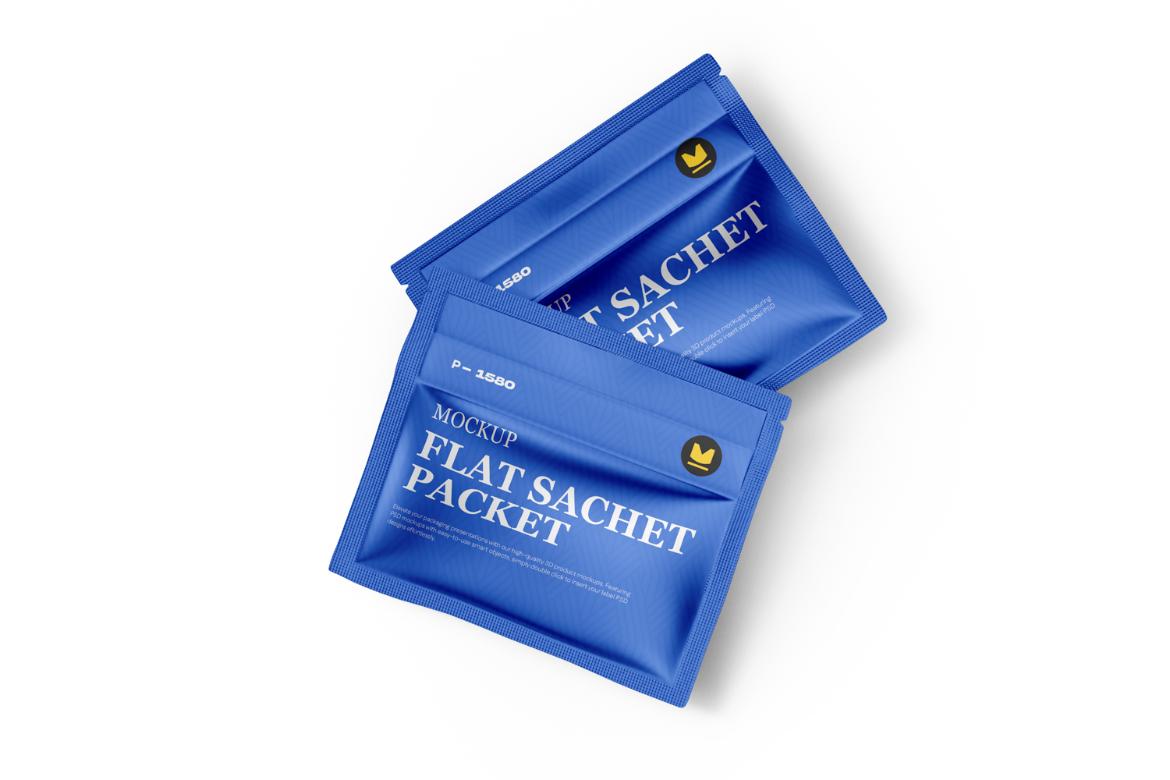 Flat Sachet Mockup