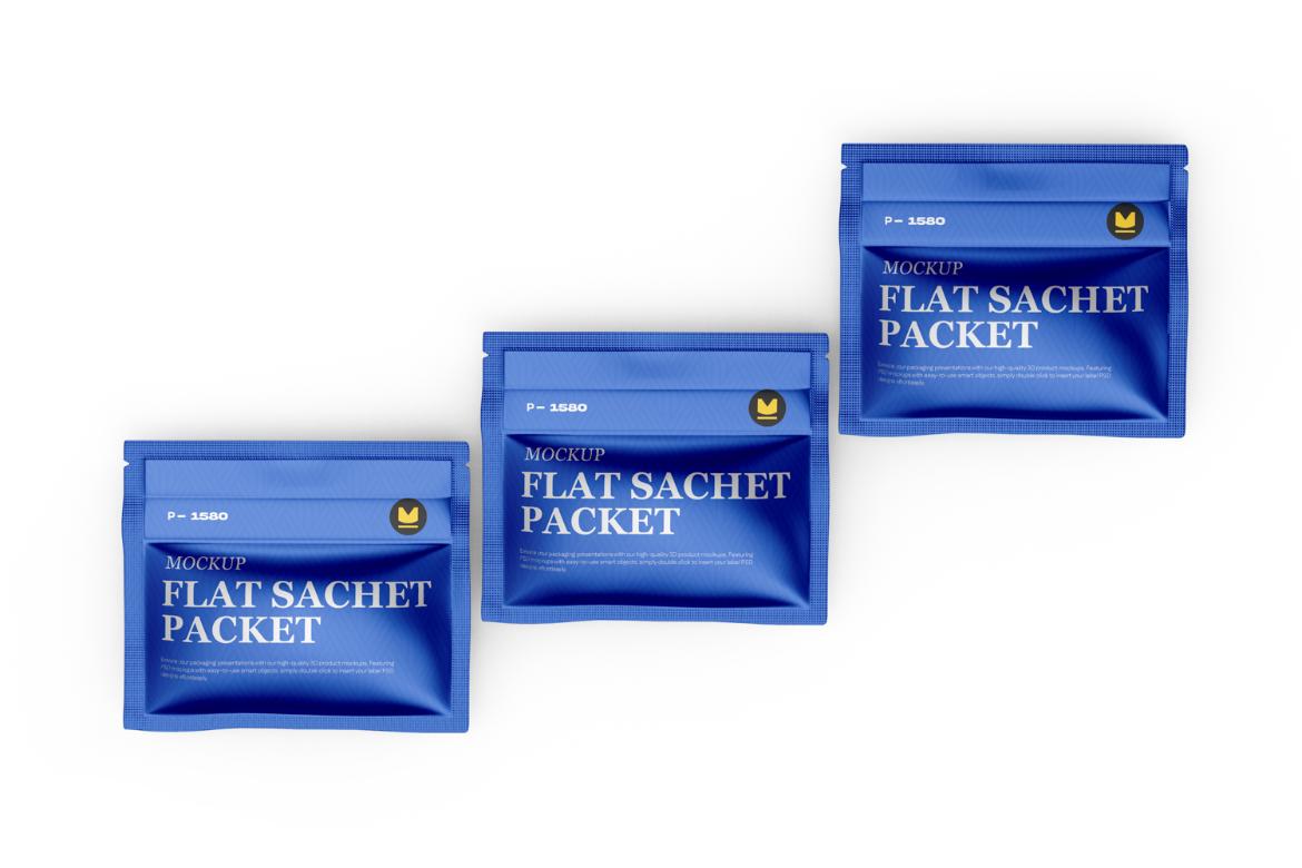 Flat Sachet Mockup