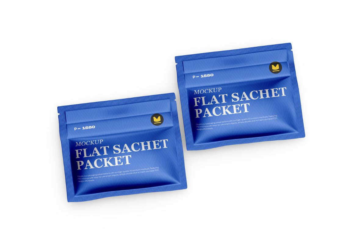 Flat Sachet Mockup