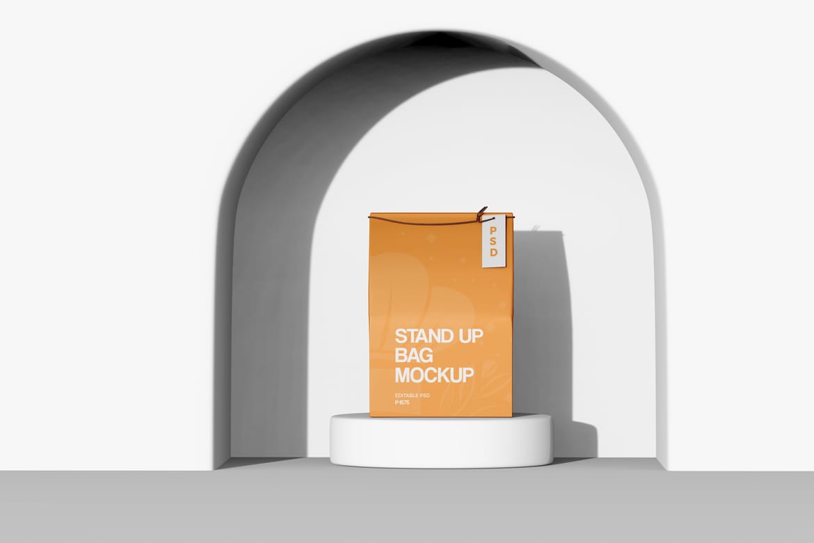 Paper Lunch Bag Mockup