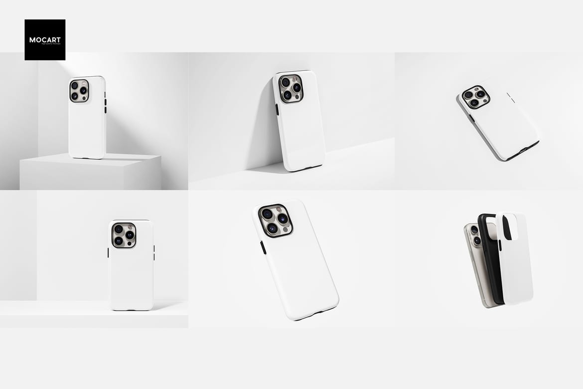 iPhone 15Pro Tough Case Mockup v.12
