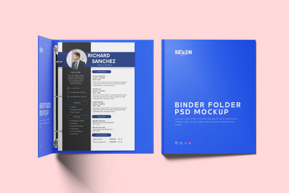Binder File Folder Mockup Set
