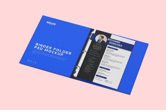 Binder File Folder Mockup Set