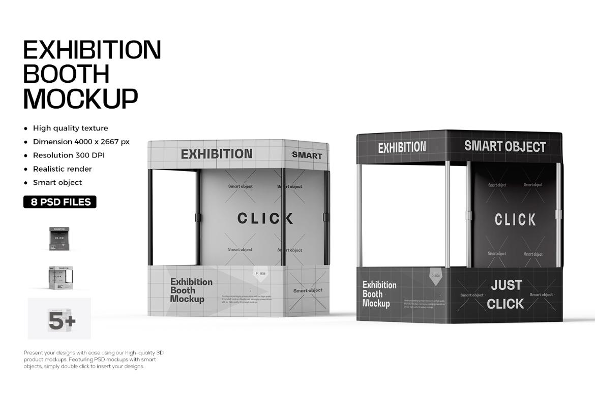Exhibition Display Booth Mockup