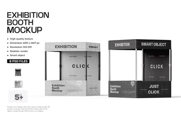 Exhibition Display Booth Mockup