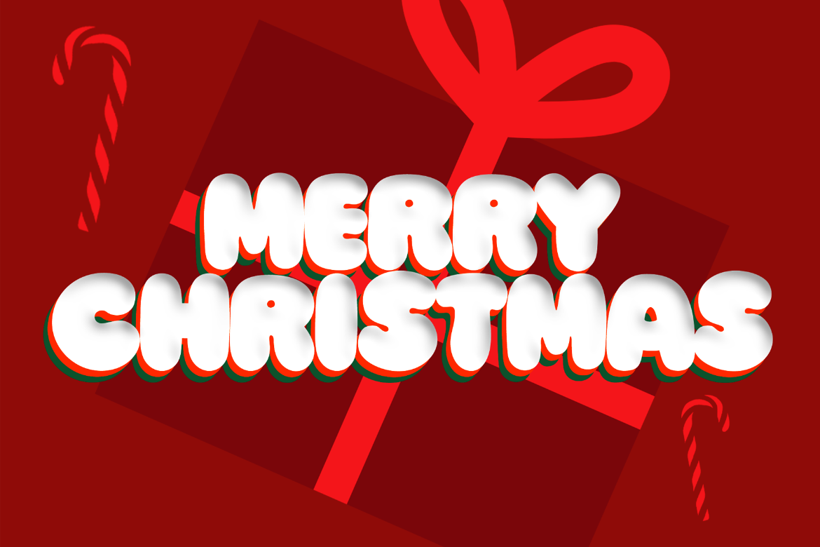 Christmas Text Effect