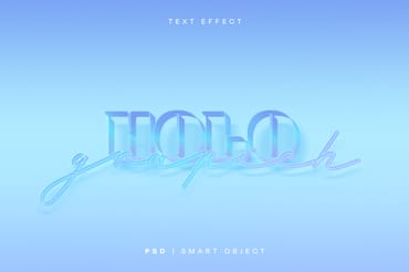 Holographic Texture Text Effect