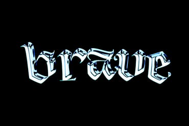 Gothic Iced Chrome Text Effect