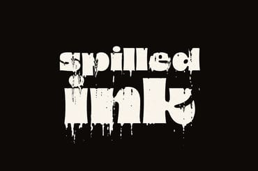 Spilled Ink Text Effect Mockup