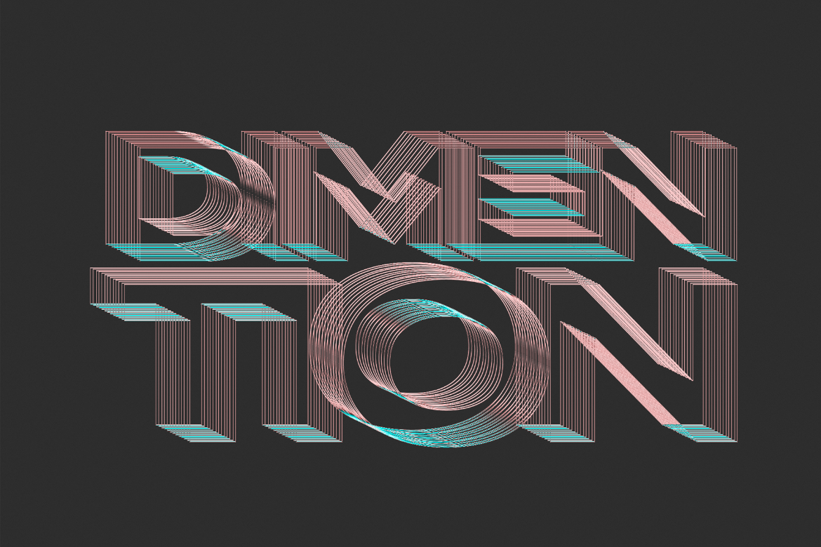Layered Text Effect Mockup