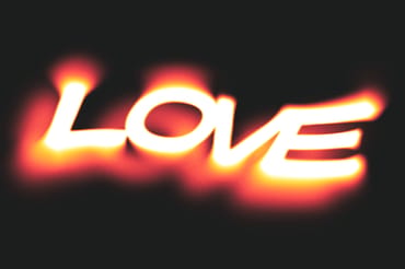 Blurred Shine Text Effect Mockup