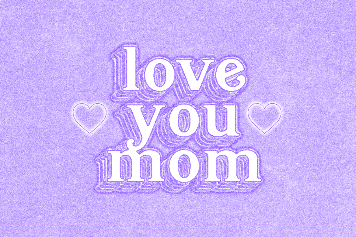 Mother's Day Vintage Text Effect