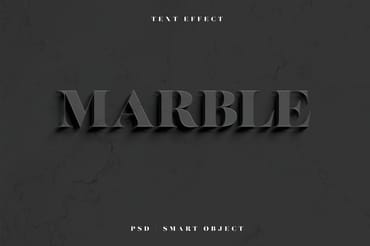 Marble Text Effect Mockup