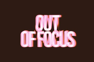 Out of Focus Text Effect Mockup
