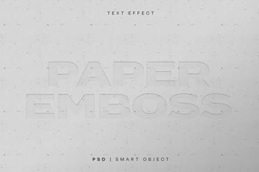 Embossed Paper Text Effect
