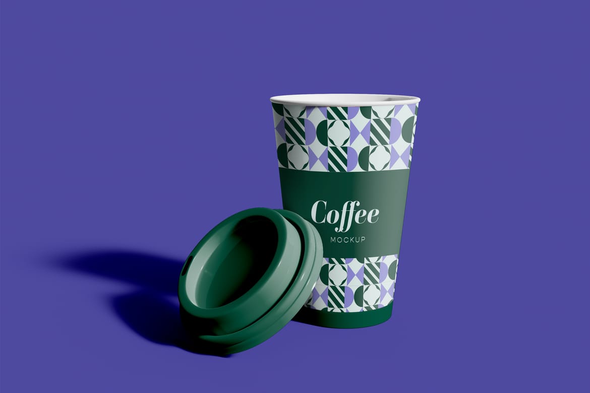Isolated Coffee Cup Mockup