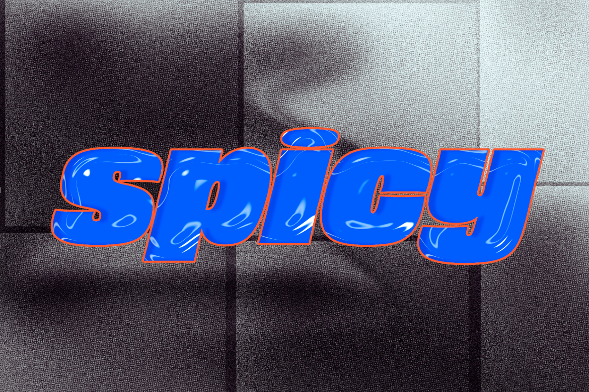 Outlined Bold Plastic Text Effect