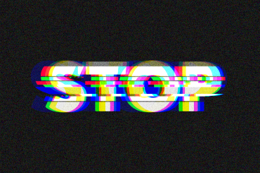Digital Error Distorted Text Effect