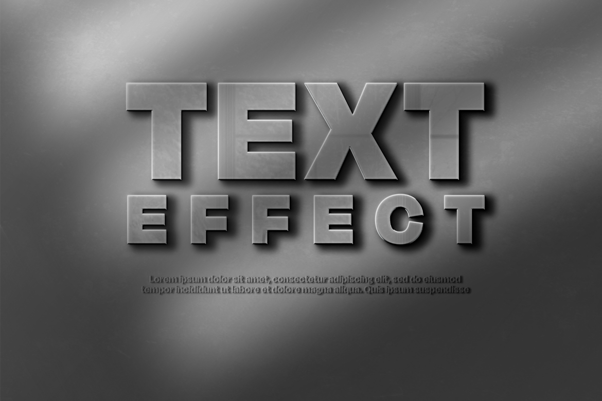 Concrete Text Effect Mockup