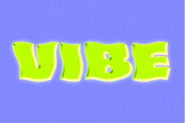 Wavy Vibrant Text Effect Mockup