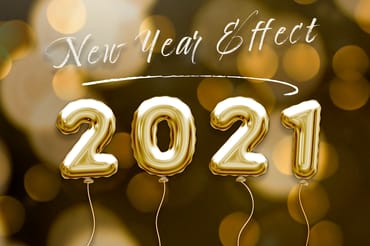 Foil New Year Balloon Text Effect