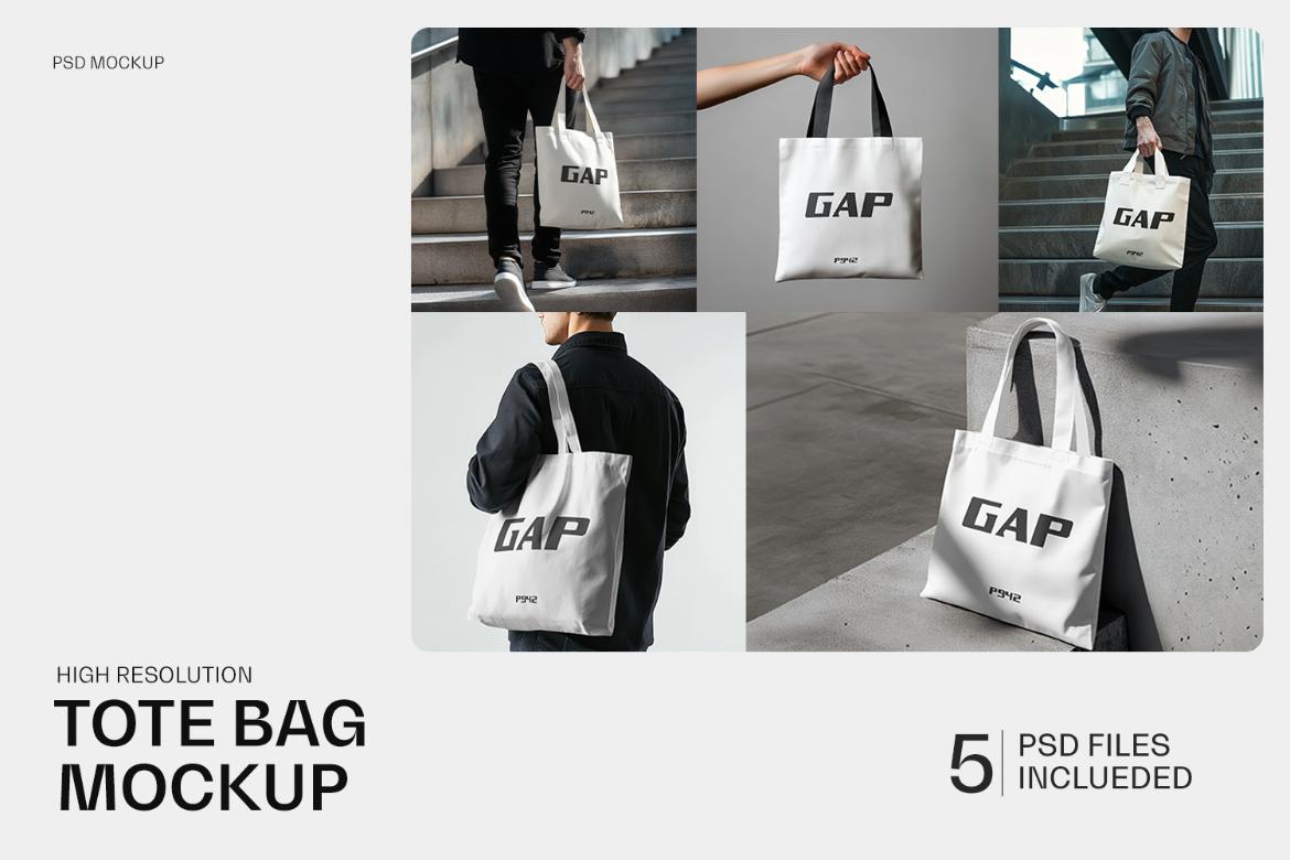 Tote Urban Bag Mockup