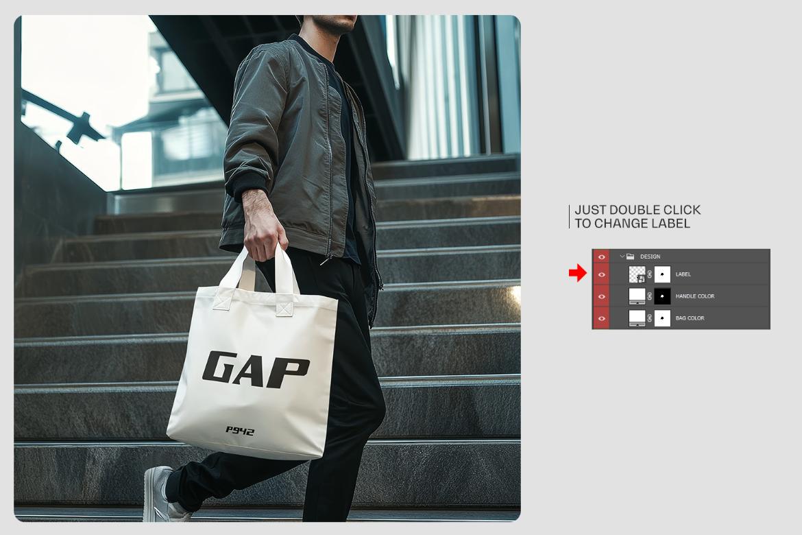 Tote Urban Bag Mockup