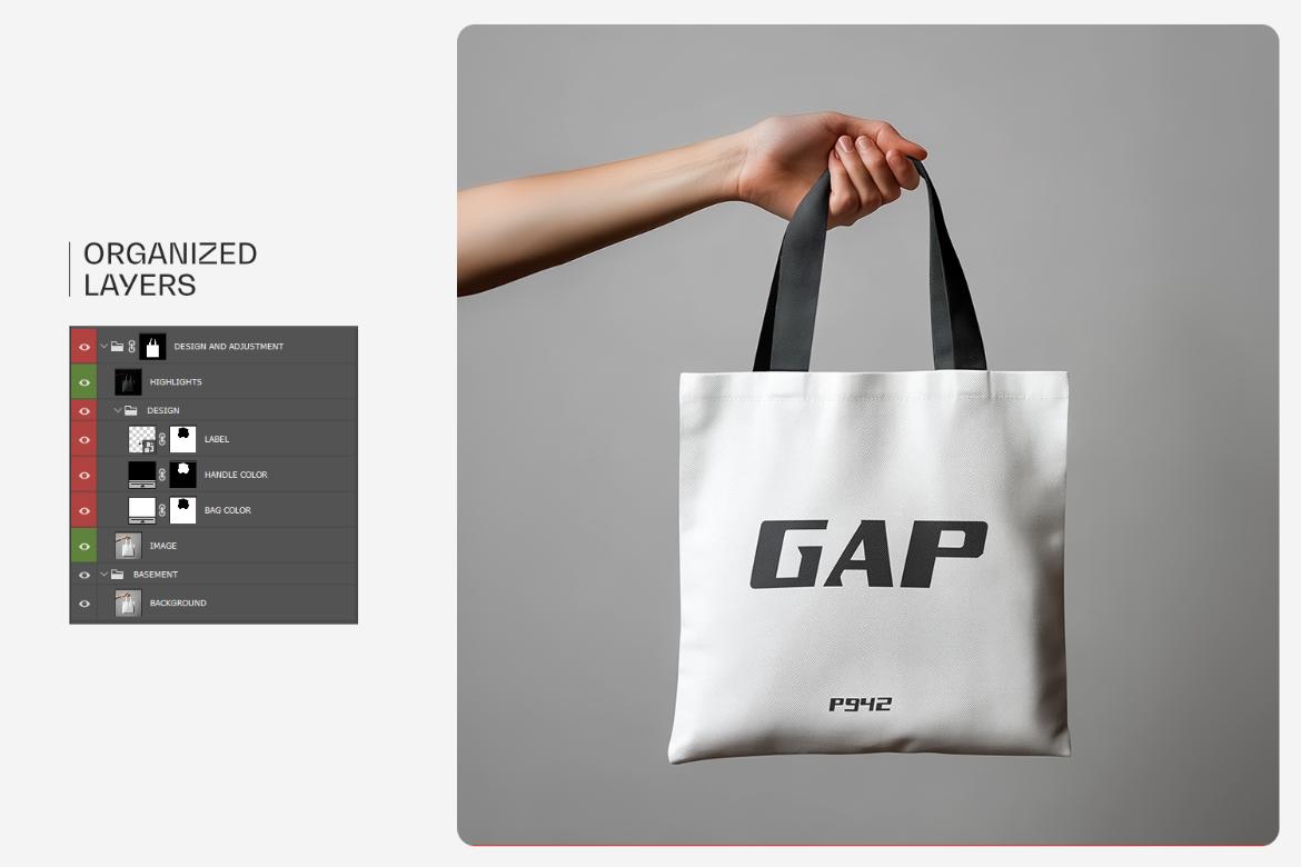 Tote Urban Bag Mockup
